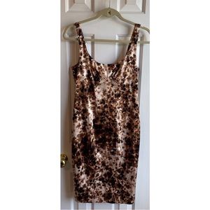 David Meister Abstract Animal Print Structured Dress Size 6
